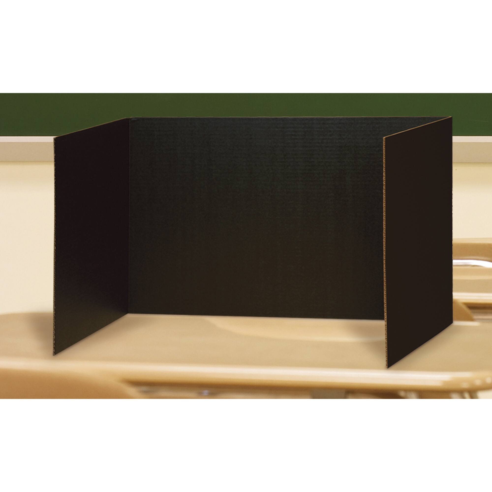Pacon® 48" x 16" Black Privacy Boards, 2 Packs of 4